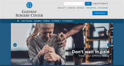 Desktop Screenshot of gatewaysurgerycenter.com